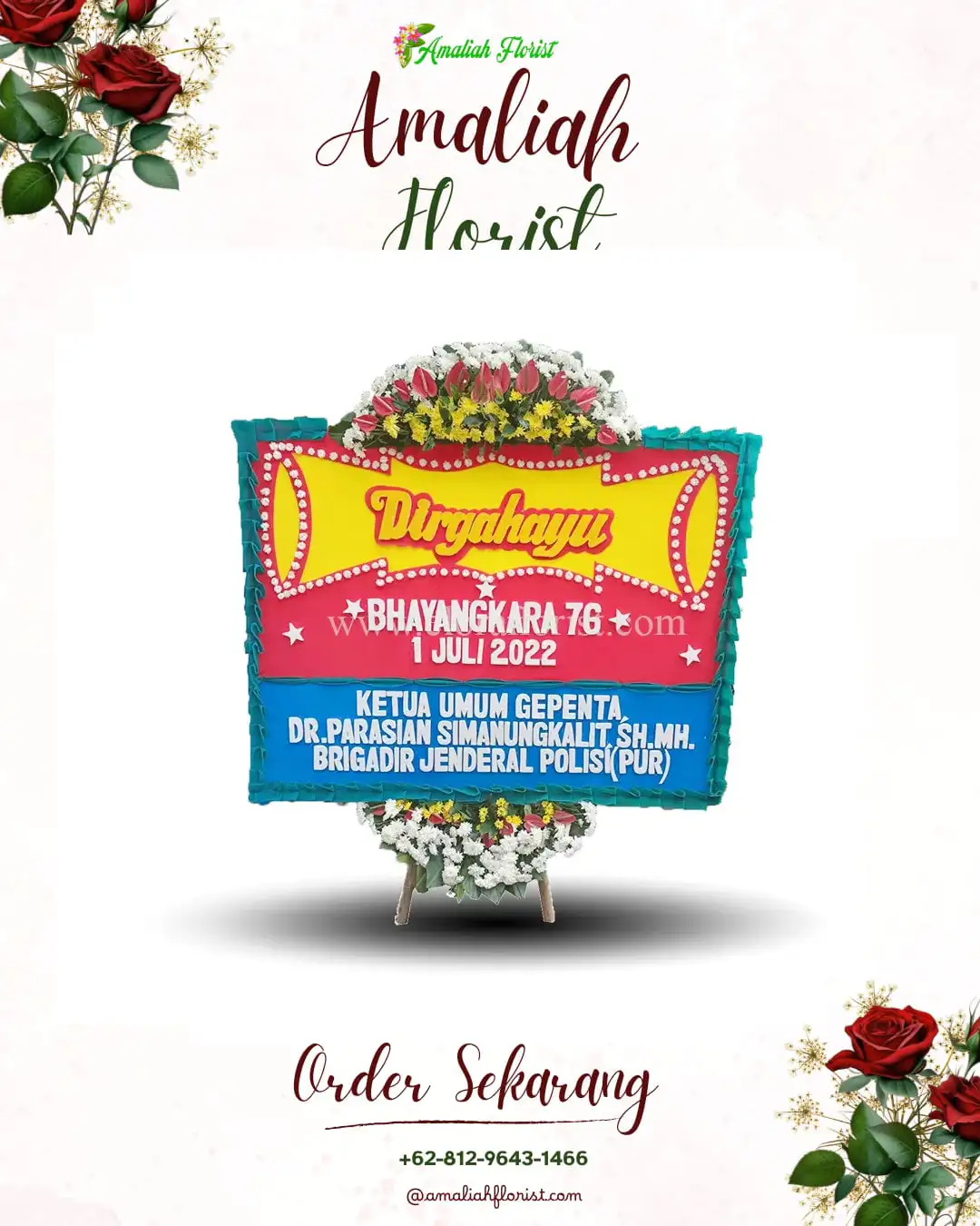 Papan Bunga HUT Ulang Tahun Jepat Lor